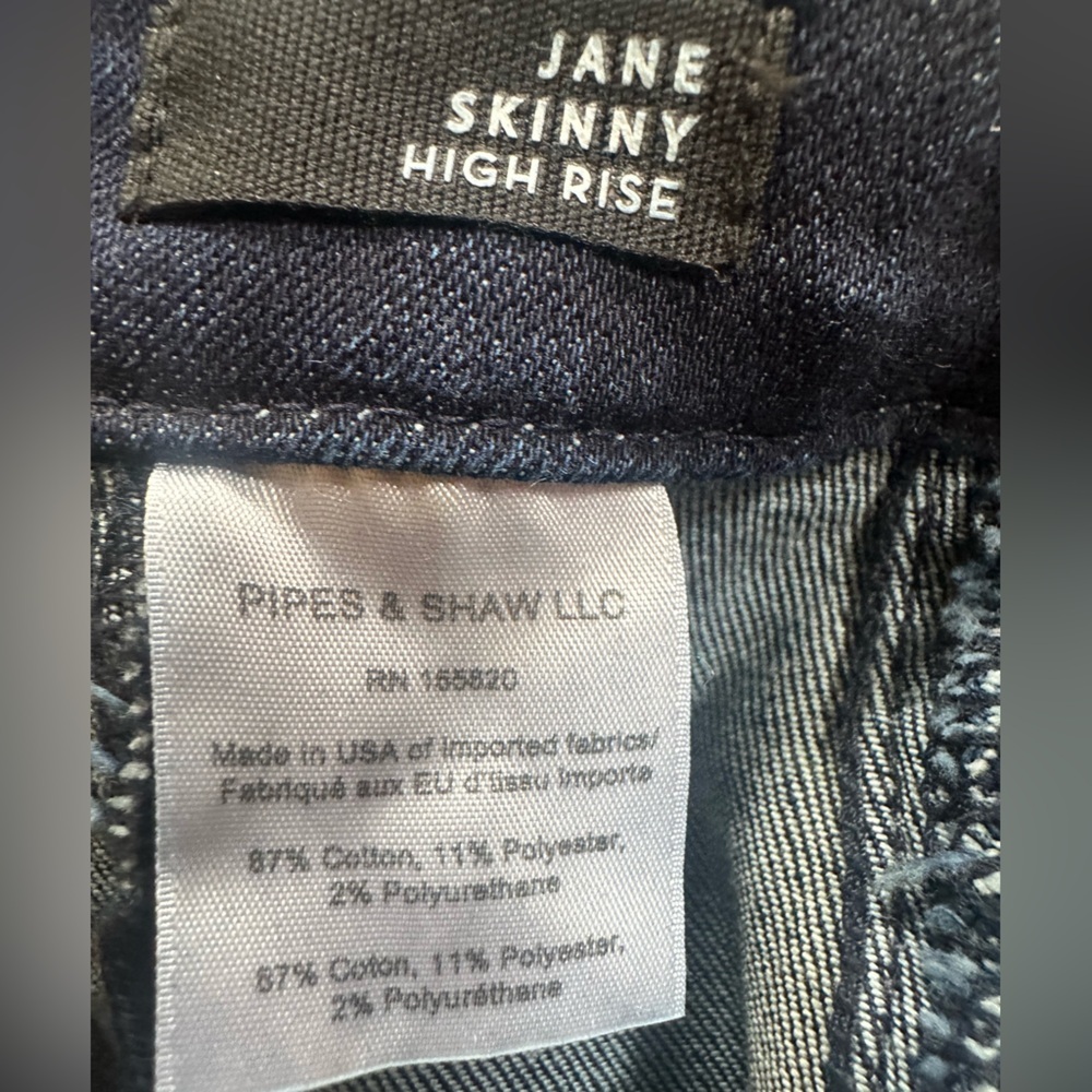 Veronica Beard Jane High-Rise Skinny Jeans In Indigo Size 29 Excellent Condition - Picture 11 of 12